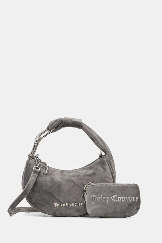 Juicy Couture torebka Blossom nie mieści A4 szary BIJL55311WPO