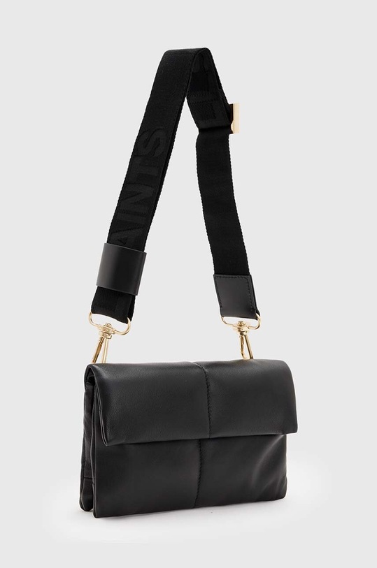 Шкіряна сумочка AllSaints EZRA QUILT CROSSBODY лицьова шкіра чорний W305XB