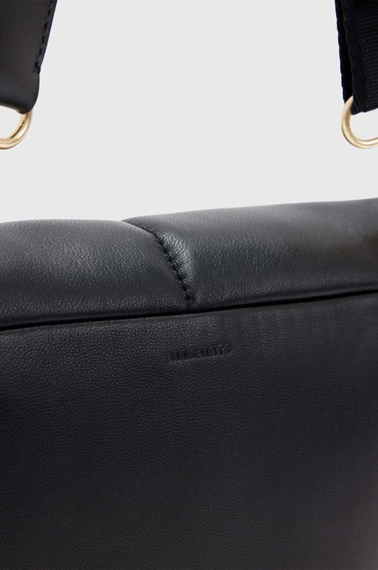 Шкіряна сумочка AllSaints EZRA QUILT CROSSBODY чорний W305XB