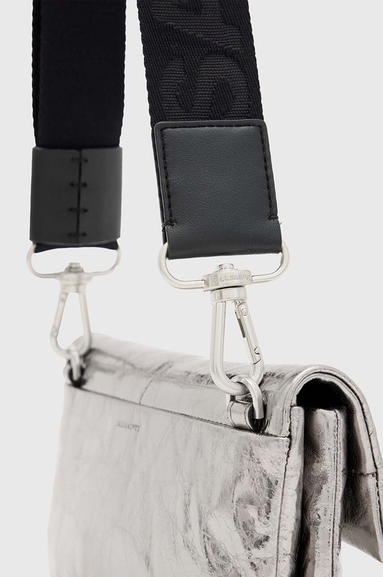 Δερμάτινη τσάντα AllSaints EZRA QUILT CROSSBODY ασημί W308XB