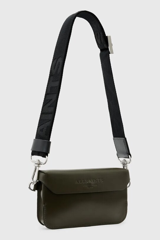 Шкіряна сумочка AllSaints ZOE CROSSBODY W312XB зелений SS25