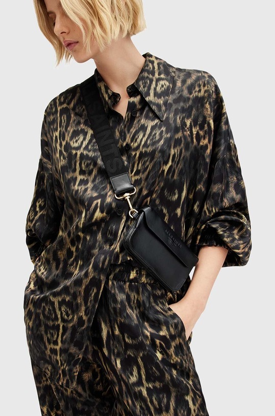 Δερμάτινη τσάντα AllSaints ZOE CROSSBODY W312XB