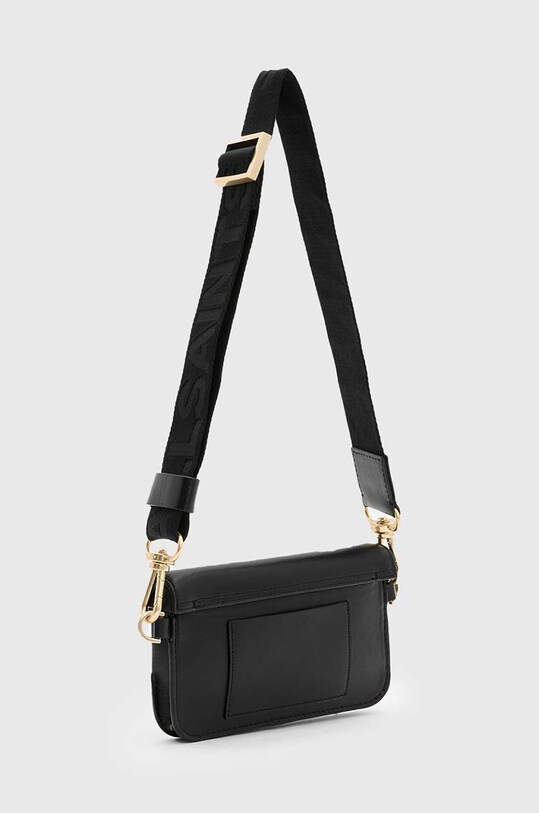 AllSaints torebka skórzana ZOE CROSSBODY W312XB czarny SS25