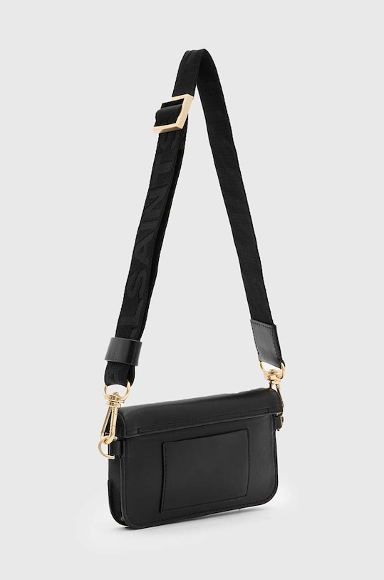 Δερμάτινη τσάντα AllSaints ZOE CROSSBODY W312XB μαύρο SS25