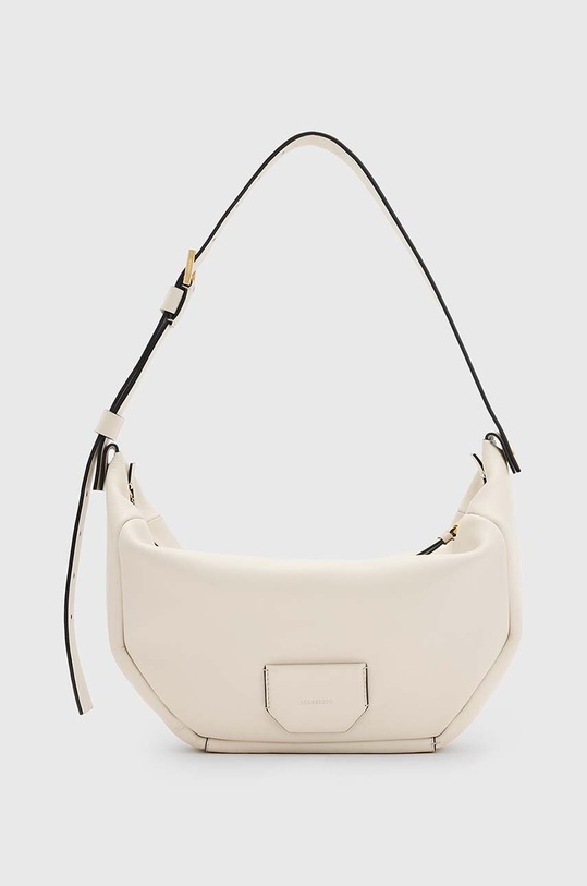 Шкіряна сумочка AllSaints MADEA SHOULDER BAG лицьова шкіра білий W348XB