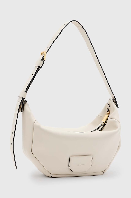 Accesorii AllSaints poseta de piele MADEA SHOULDER BAG W348XB alb