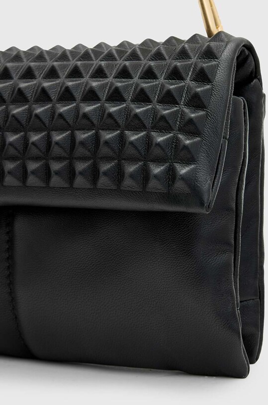 AllSaints poseta de piele EZRA STUD CROSSBODY W354XB negru