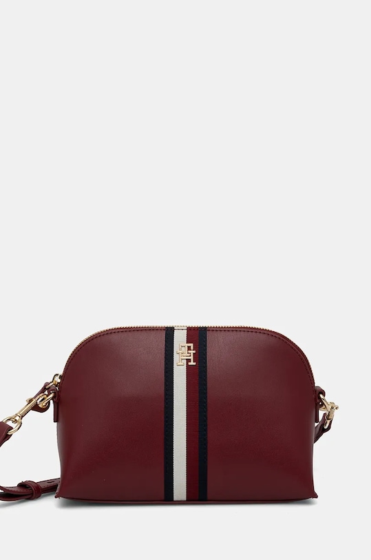 Kabelka Tommy Hilfiger imitácia kože červená AW0AW17065