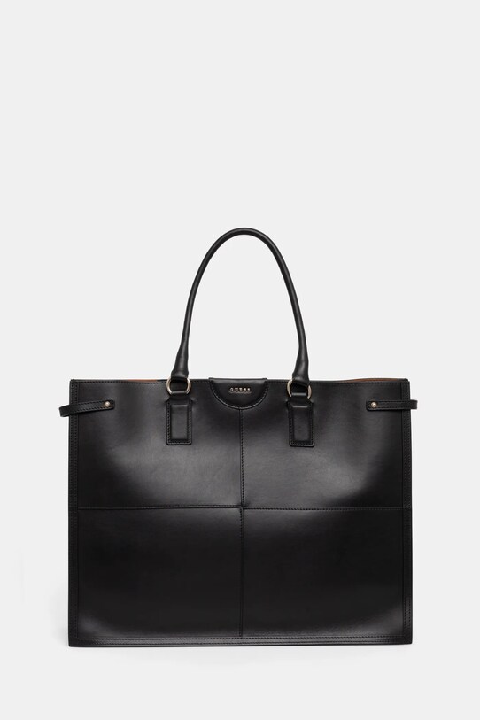 Шкіряна сумочка Guess лицьова шкіра чорний HWISEC.L4204