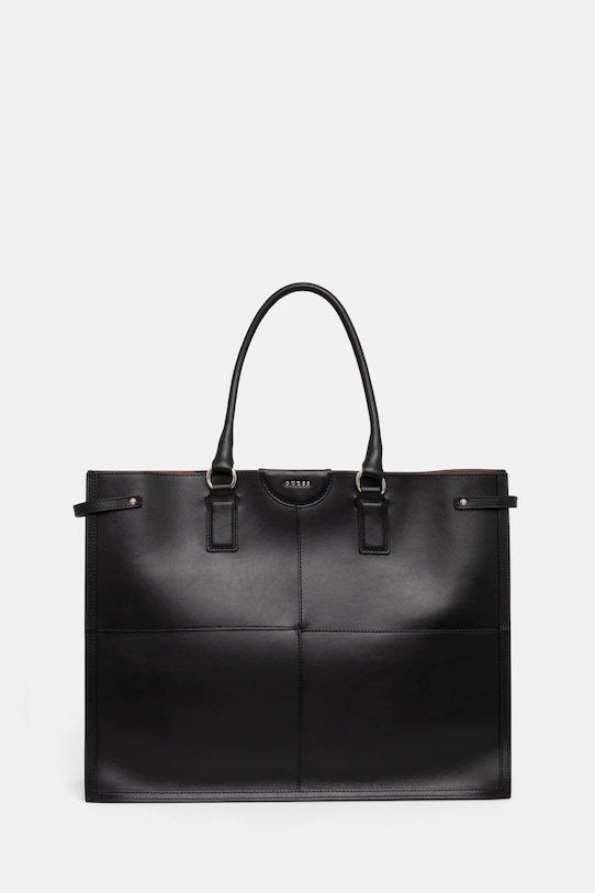 Kožená kabelka Guess přírodní kůže černá HWISEC.L4204
