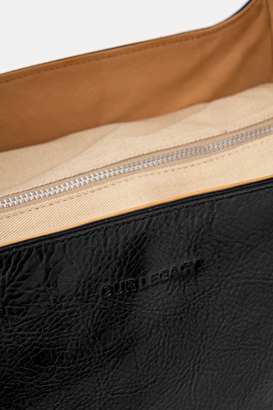 Kožna torba Our Legacy Brick crna A2248BBL