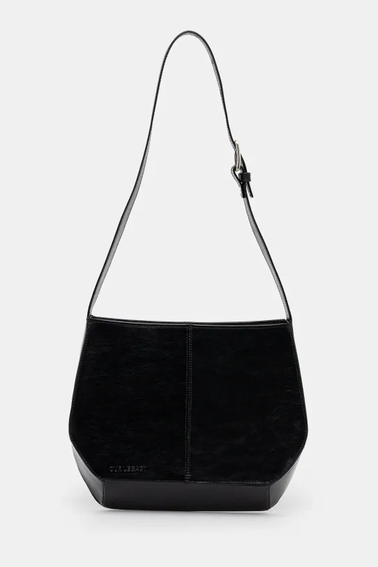 Шкіряна сумочка Our Legacy Flat гладкий чорний A4248FT