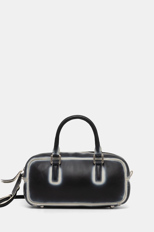 Kožená kabelka Stand Studio Alexa Mini Bowling Bag přírodní kůže námořnická modř 66301.7010