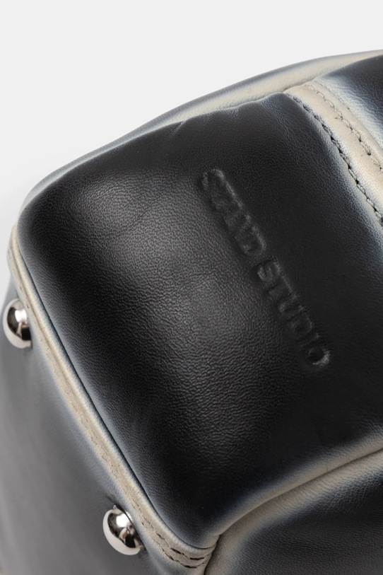 Kožená kabelka Stand Studio Alexa Mini Bowling Bag námořnická modř 66301.7010