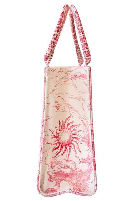 Lilou torebka SHOP/MED/CANVAS/RED/30 czerwony AW24