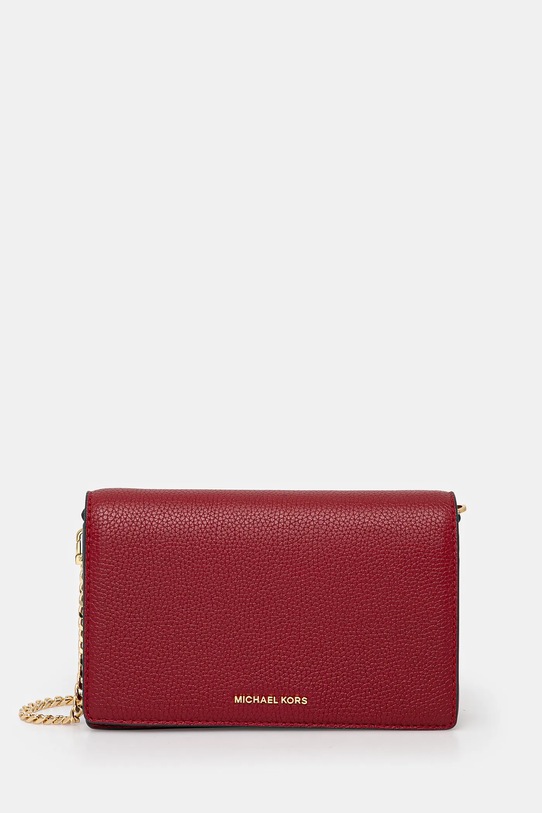 Шкіряна сумочка MICHAEL Michael Kors лицьова шкіра бордо 32T4GJ6C2L