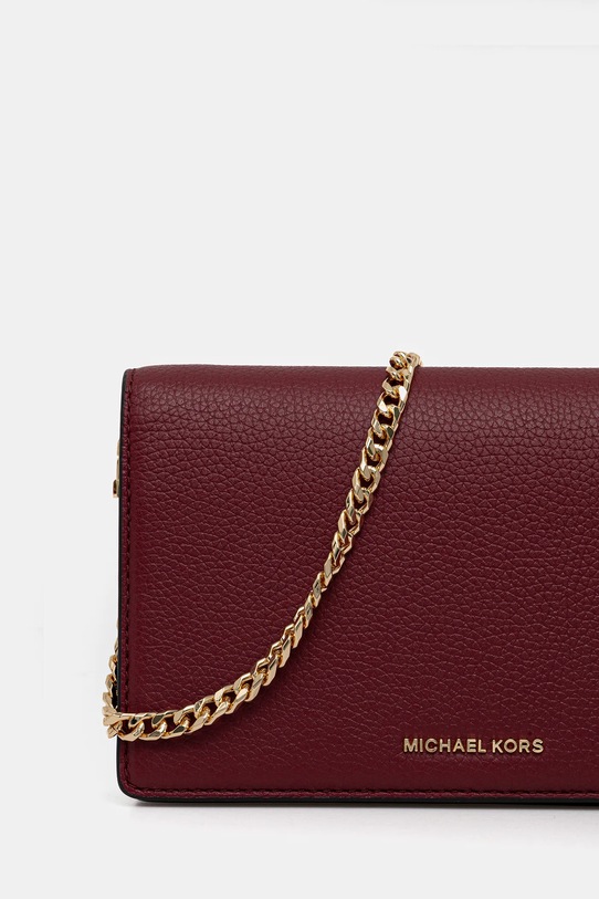 Akcesoria MICHAEL Michael Kors torebka skórzana 32T4GJ6C2L bordowy