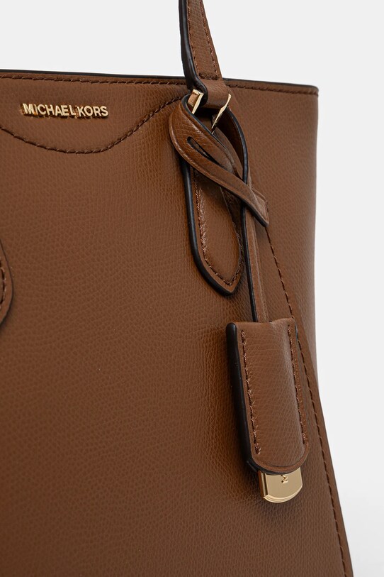 Kožená kabelka MICHAEL Michael Kors hnedá 32F4GTBC1L