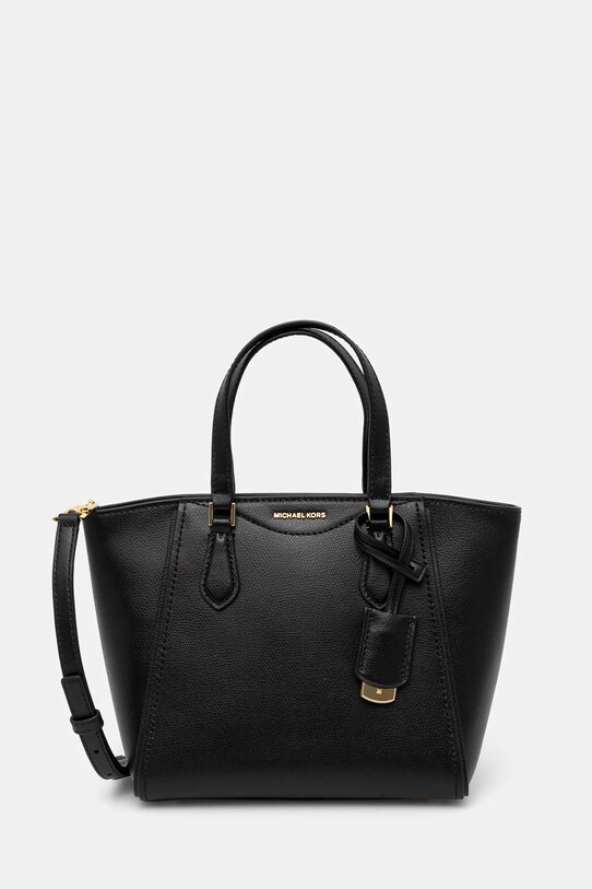 Kožená kabelka MICHAEL Michael Kors usňová koža čierna 32F4GTBC1L