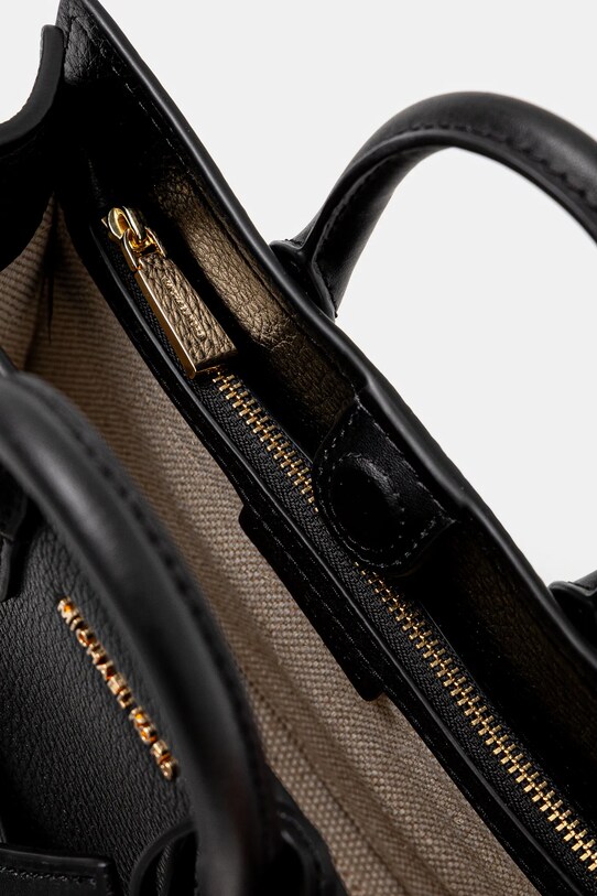 Kožená kabelka MICHAEL Michael Kors 32F4GETC0L čierna