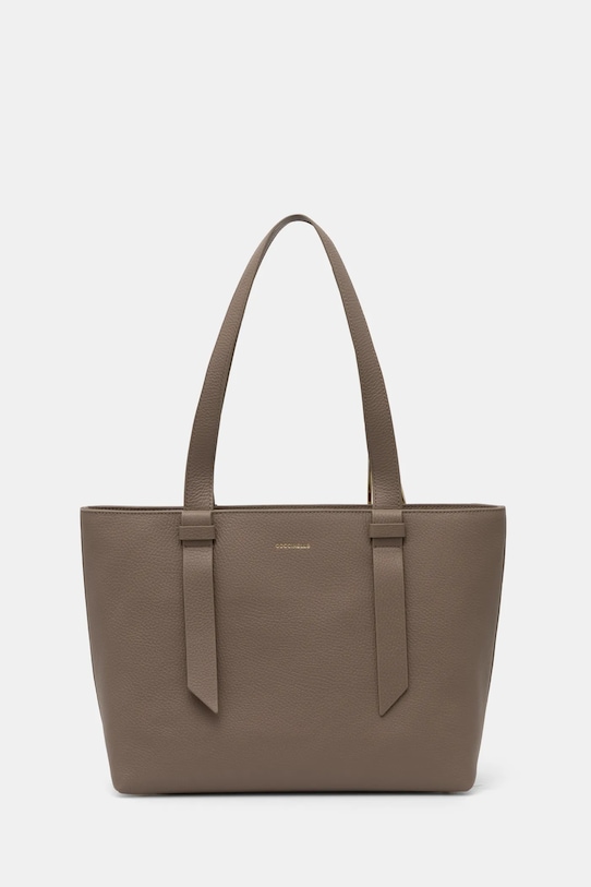 Coccinelle geantă de piele uni maro E1.R1K.11.02.01