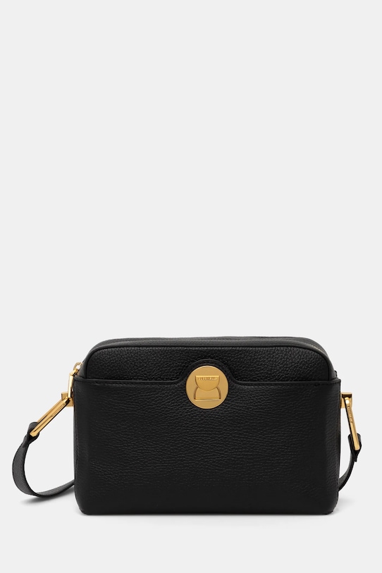 Kožená kabelka Coccinelle přírodní kůže černá E1.MD0.15.01.01