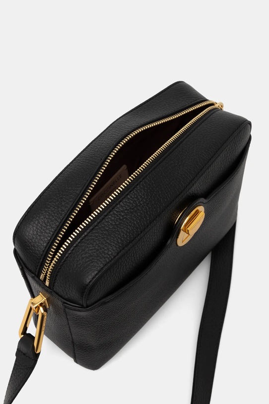 Kožená kabelka Coccinelle E1.MD0.15.01.01 černá