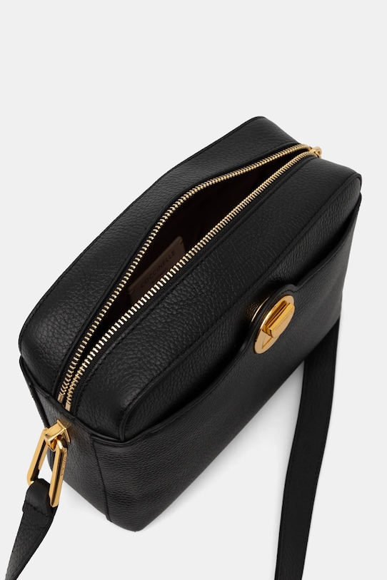 Kožená kabelka Coccinelle E1.MD0.15.01.01 černá