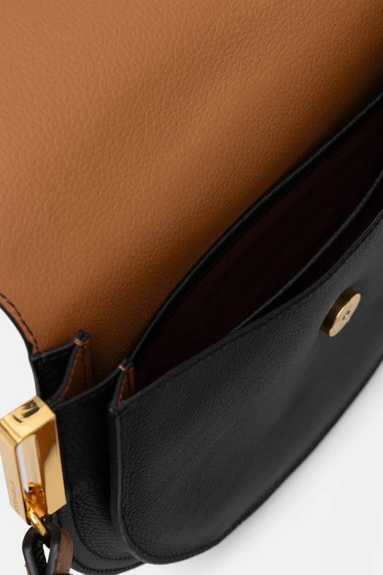 Kožená kabelka Coccinelle E1.QKF.15.01.01 černá