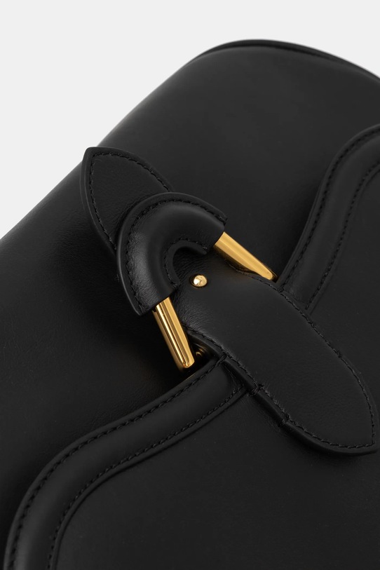 Kožená kabelka Coccinelle černá E1.REK.18.01.01