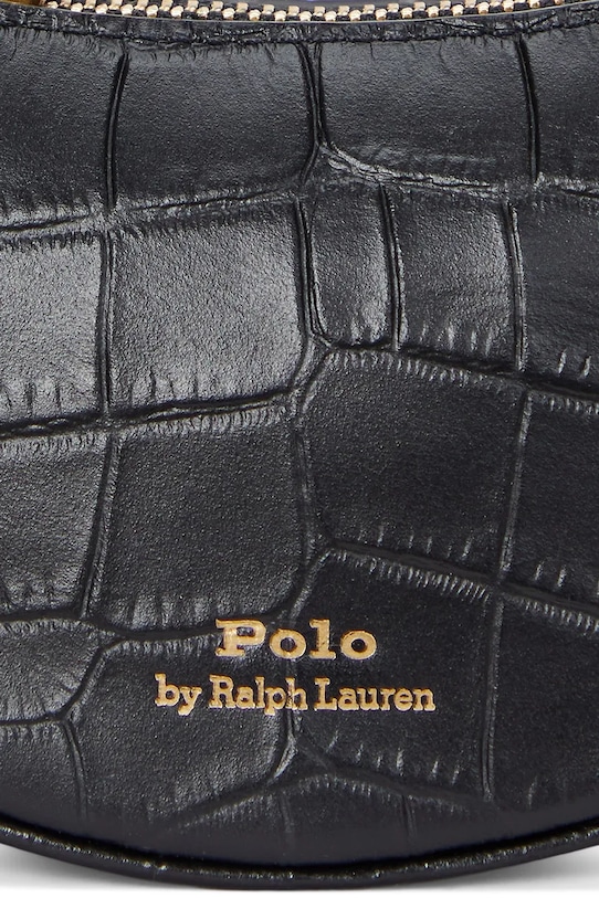 Кожаная сумочка Polo Ralph Lauren 427952660 чёрный