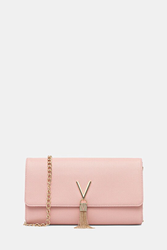 Клатч Valentino Bags синтетический розовый VBS1R401G
