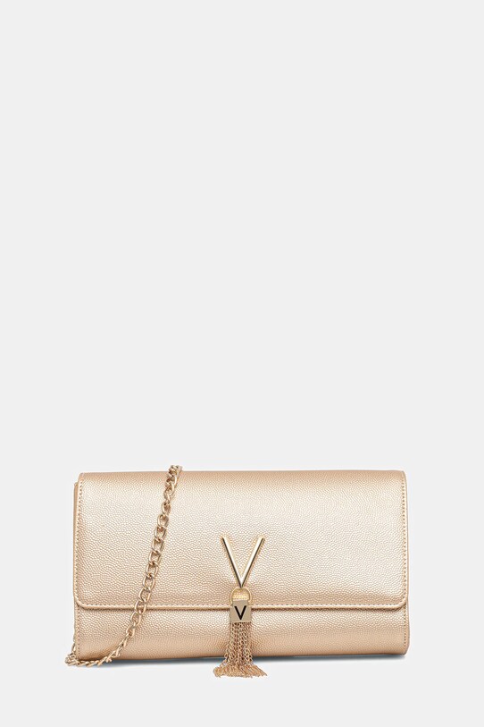 Клатч Valentino Bags синтетический золотой VBS1R401G