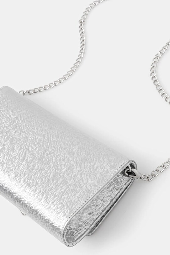 Accesorii Valentino Bags poșetă VBS1R401G argintiu