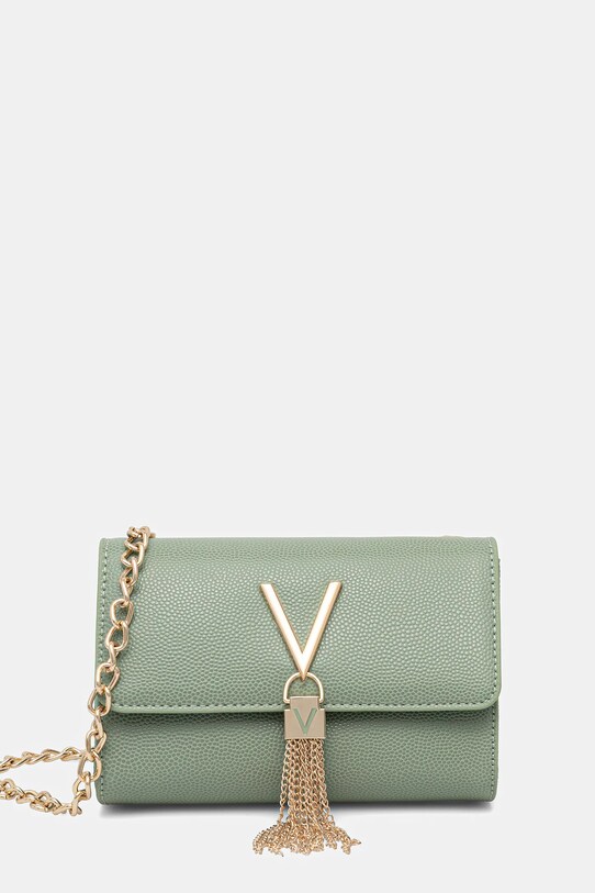 Valentino Bags torebka nie mieści A4 zielony VBS1R403G