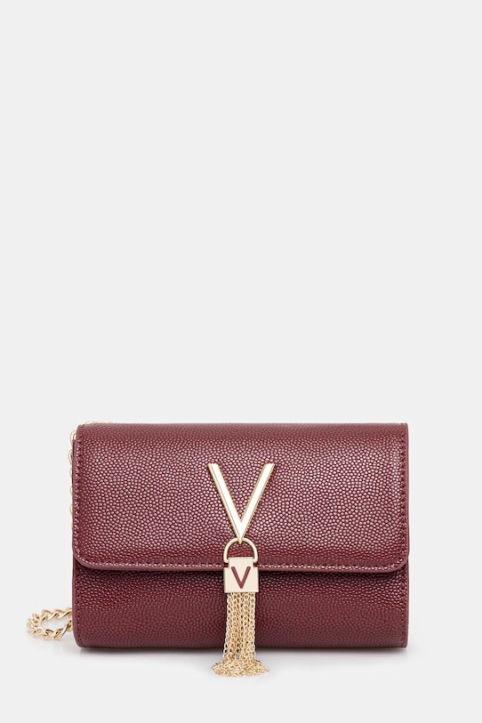 Kabelka Valentino Bags hladký burgundské VBS1R403G