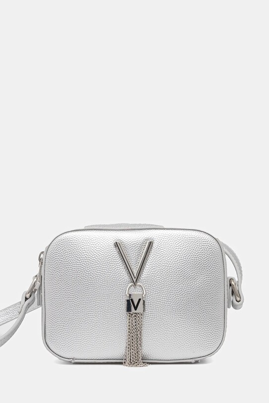 Valentino Bags torebka nie mieści A4 srebrny VBS1R409G