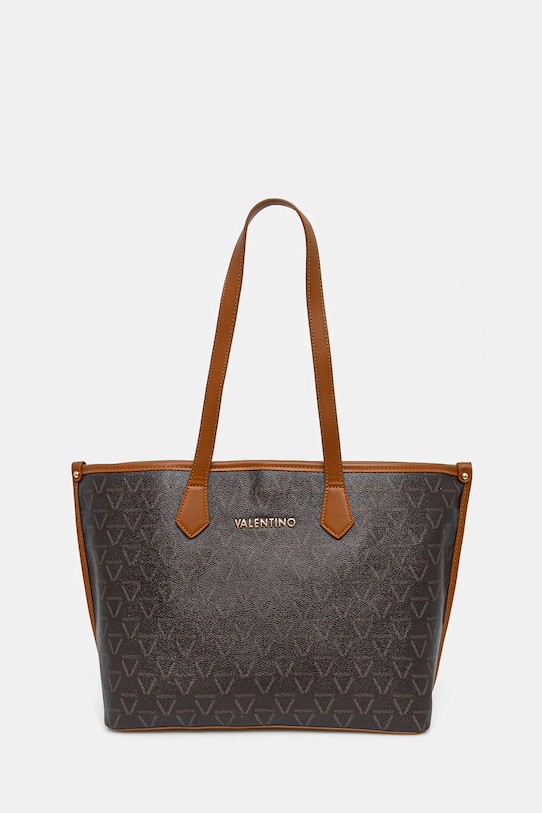 Kabelka Valentino Bags imitácia kože hnedá VBS8GT02