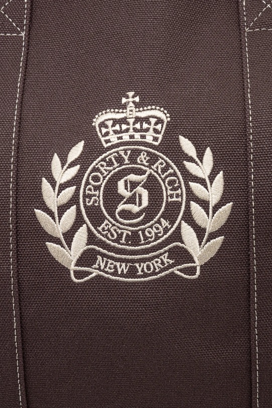 Sporty & Rich handbag NY Crest Tote brown BA006512243BR03