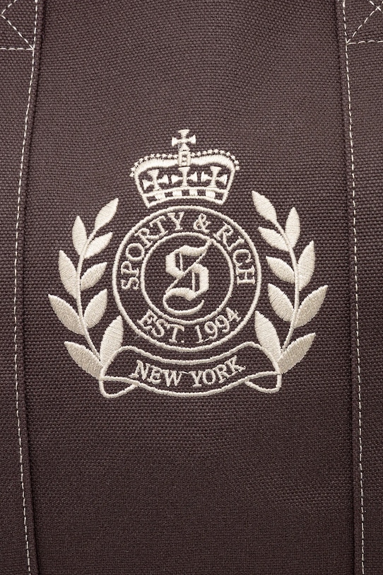Sporty & Rich handbag NY Crest Tote brown BA006512243BR03