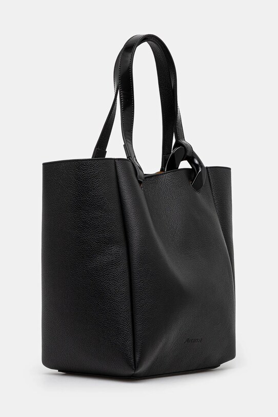 JW Anderson leather handbag The Jwa Corner Tote HB0648.LA0349.999 black AW24