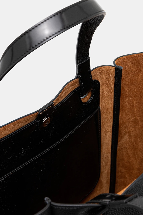 Kožená kabelka JW Anderson The Jwa Corner Tote HB0648.LA0349.999 černá