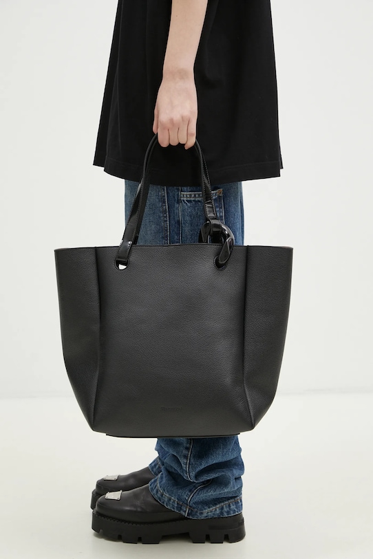 Kožená kabelka JW Anderson The Jwa Corner Tote HB0648.LA0349.999