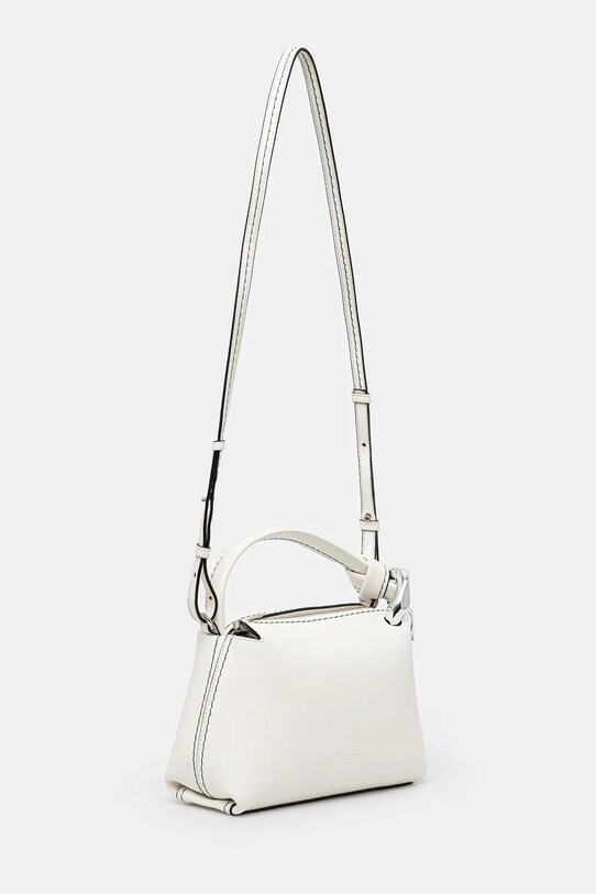 Kožená kabelka JW Anderson The Jwa Small Corner Bag HB0674.LA0232.002 bílá AW24
