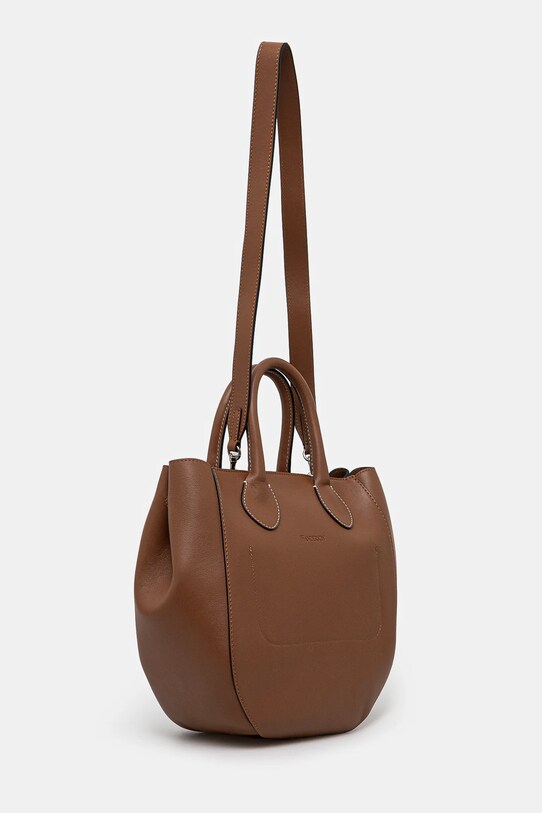 Torba JW Anderson Small Punch Tote HB0680.LA0250.621 smeđa AW24