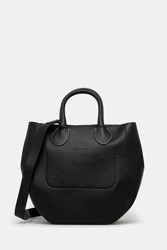 Кожаная сумочка JW Anderson Small Punch Tote гладкий чёрный HB0680.LA0250.999