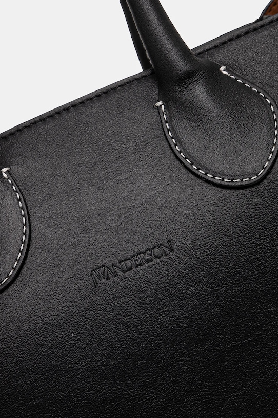 Кожаная сумочка JW Anderson Small Punch Tote чёрный HB0680.LA0250.999