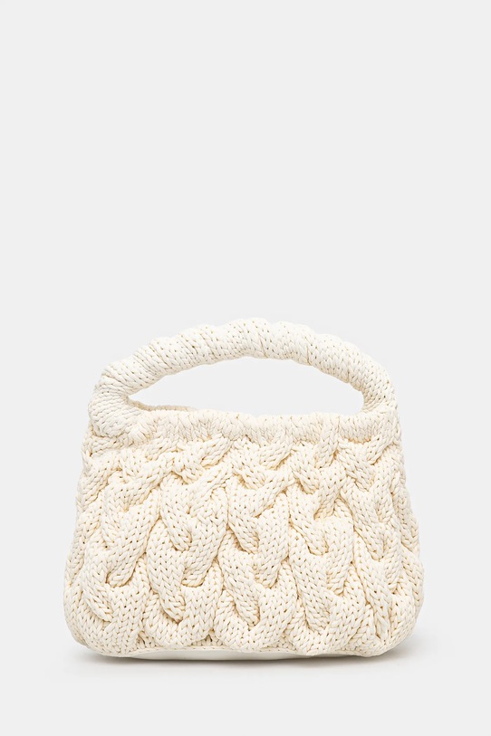 Torba JW Anderson Cable Knit Bag zrnata koža bež HB0692.FA0345.002