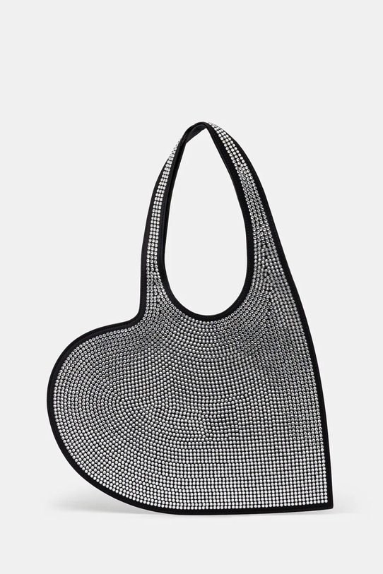 Coperni borsetta Crystal-Embellished Mini Heart Tote applique nero COPBA14BIS455