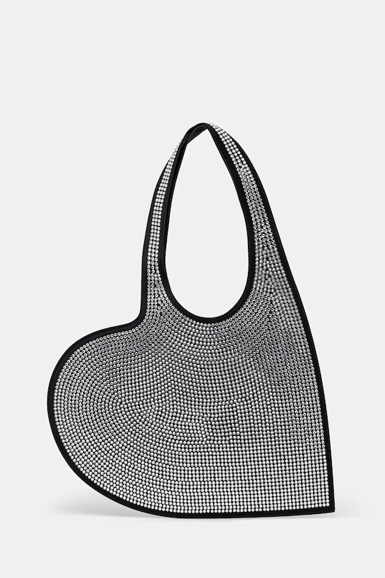 Сумочка Coperni Crystal-Embellished Mini Heart Tote синтетичний чорний COPBA14BIS455
